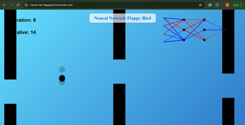 Self-Learning Flappy-Bird using Neural Network&Genetic Algo – screenshot 3