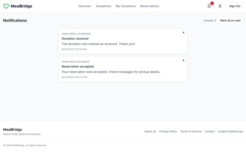 Meal Bridge – screenshot 2