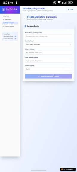 Smart Marketing Assistant – screenshot 2