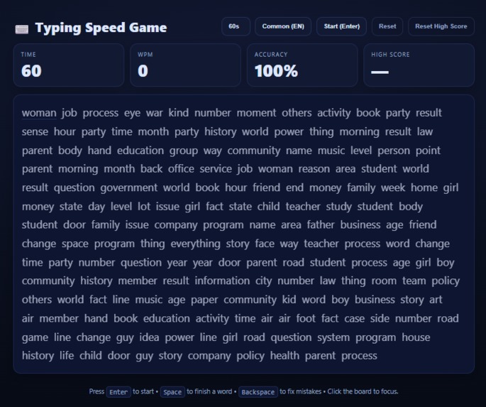 TypingSpeed – screenshot 1