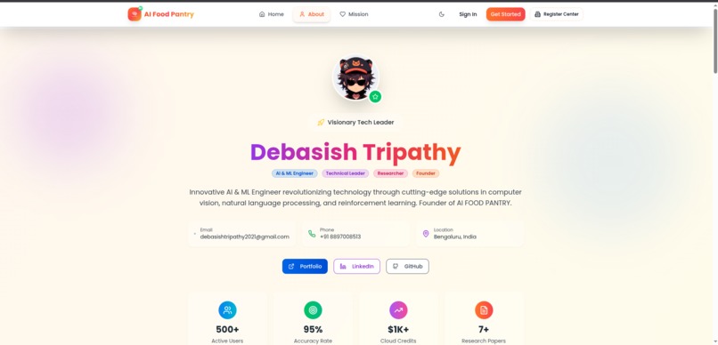 AI Food Pantry Debasish Tripathy – screenshot 5