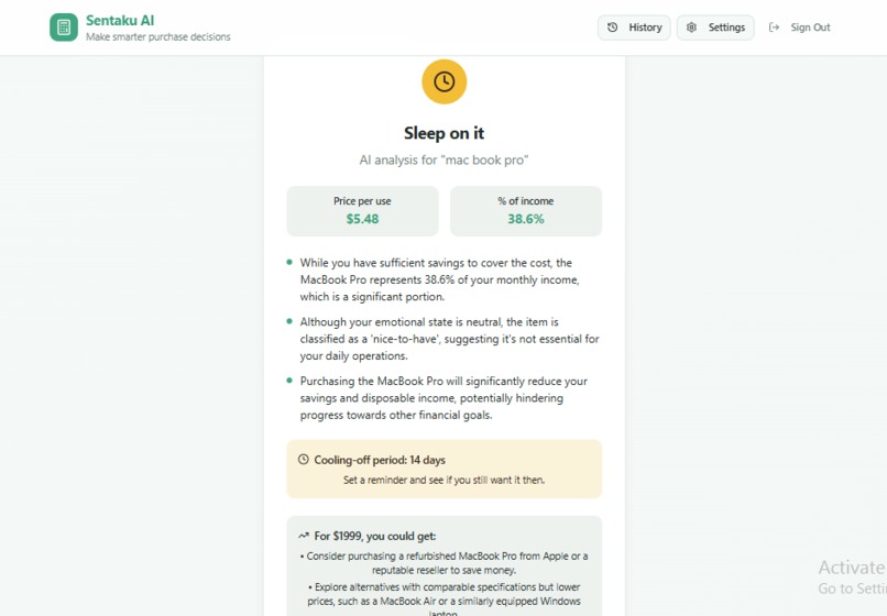 Sentaku AI – screenshot 1