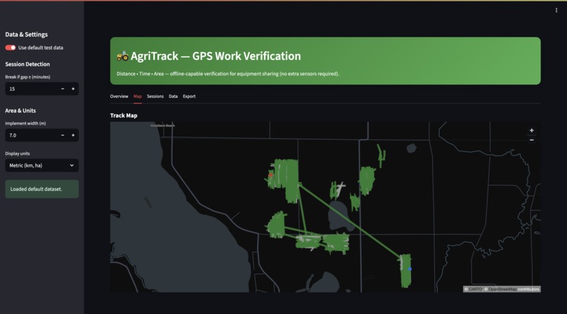 AgriTrack: GPS Work Classification System – screenshot 2