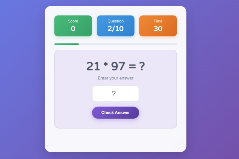 Math Quiz – screenshot 1