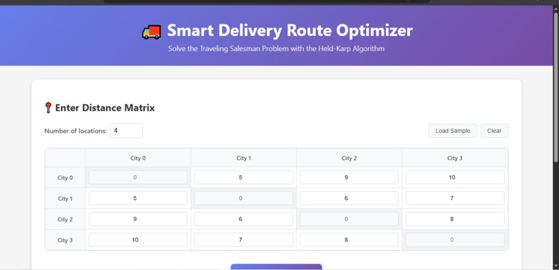  Smart Delivery Route Optimizer – screenshot 1
