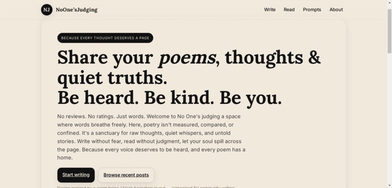 noOne'judging – screenshot 1