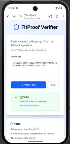 FitProof – screenshot 3