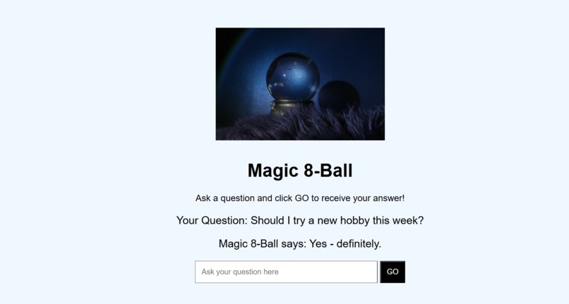 Magic 8-ball | Devpost
