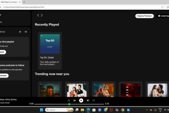 SpotLite – A Spotify UI Clone (HTML & CSS Only)