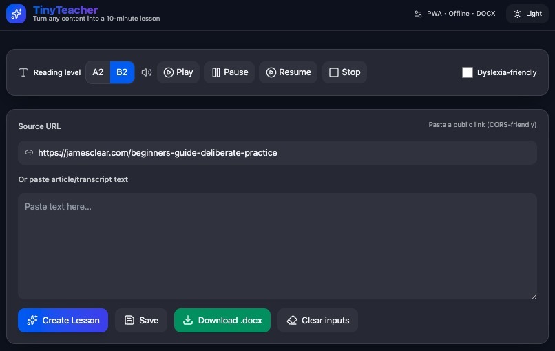 TinyTeacher – screenshot 2