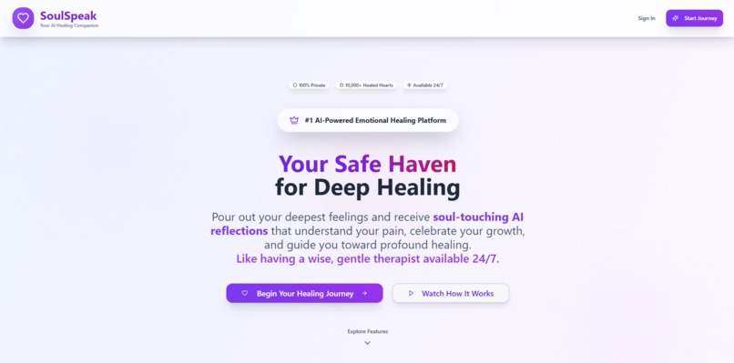 SoulSpeak AI – screenshot 1