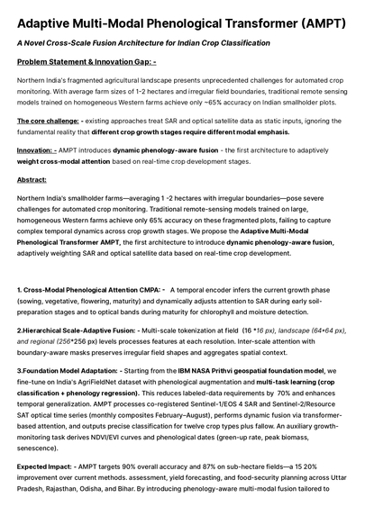 Adaptive Multi-Modal Phenological Transformer (AMPT) – screenshot 1