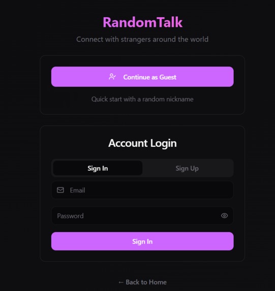 random-connect – screenshot 2