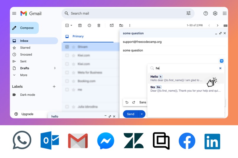 Gmail Templates – screenshot 2