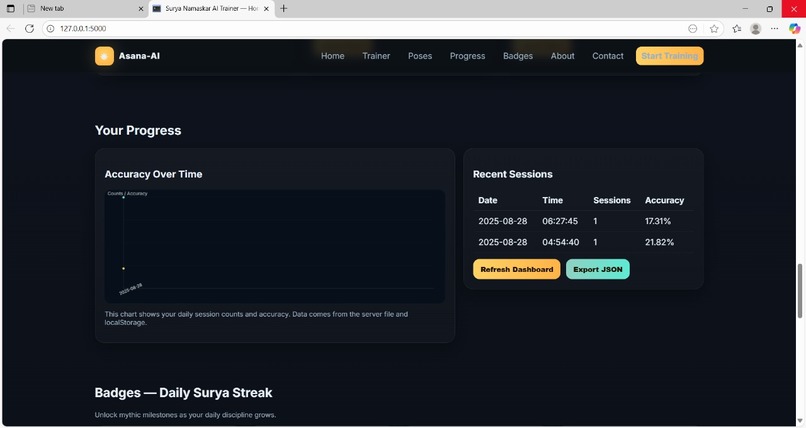 Asana AI Trainer – screenshot 5