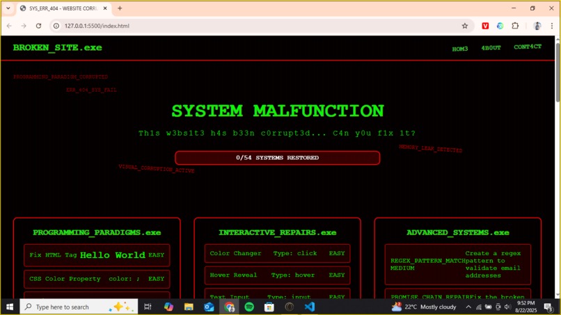 404: The Repair – screenshot 2
