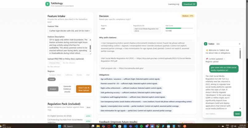 TokNology – screenshot 1