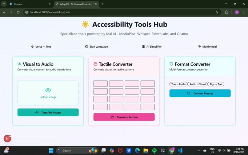 AdaptIQ – screenshot 2