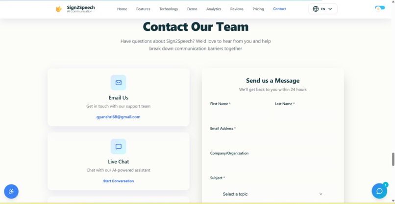 Sign2Speech – screenshot 8
