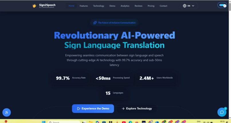 Sign2Speech – screenshot 1