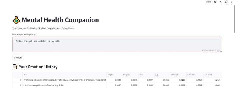 Mental Health Companion – screenshot 3