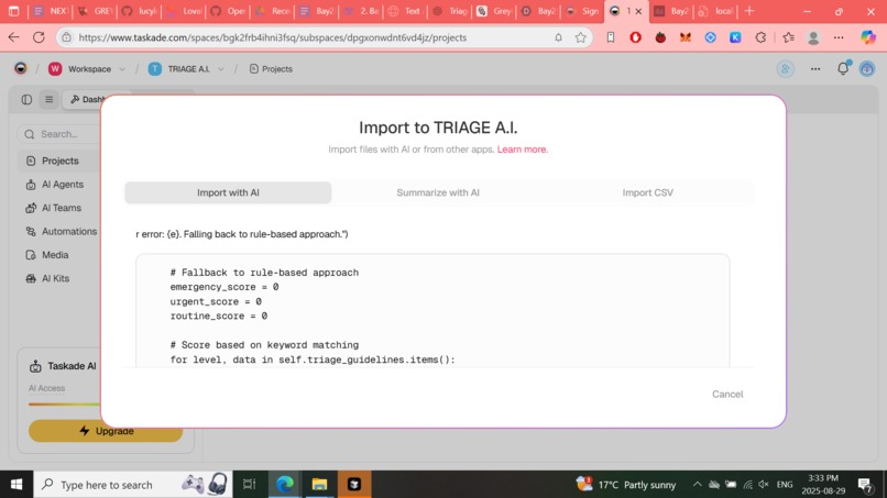 TRIAGE A.I. – screenshot 2