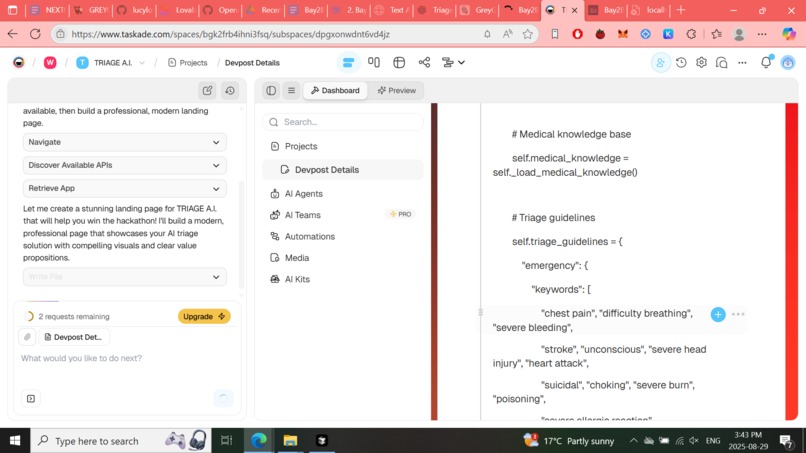 TRIAGE A.I. – screenshot 3