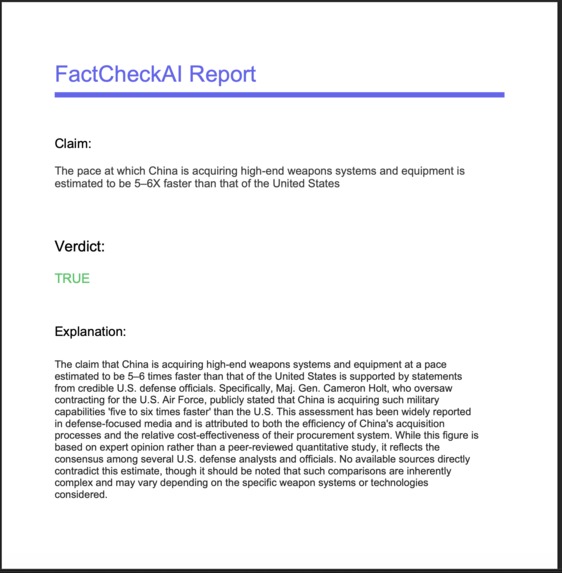 FactCheck AI – screenshot 5