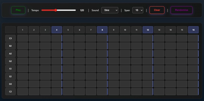 Web Beat Maker – screenshot 1
