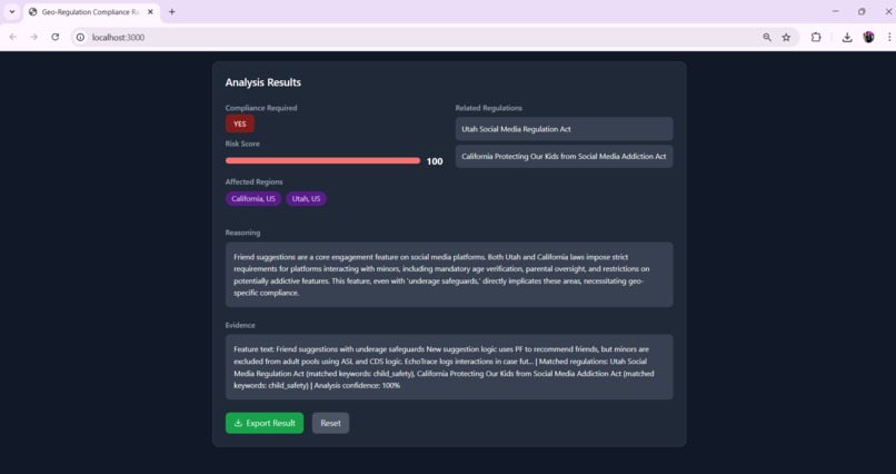 JurisTrack - Geo-Regulation Compliance Radar – screenshot 3