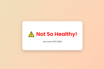 Food-fight:  Healthy or Not?