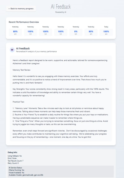Memoria - An AI companion for Alzheimer’s – screenshot 3