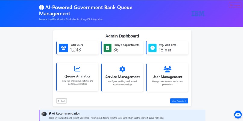 AI-Powered-Government-Bank-Queue-Management – screenshot 3