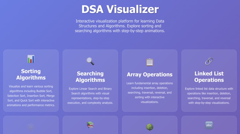 DSA Visualizer - Learning Platform – screenshot 3