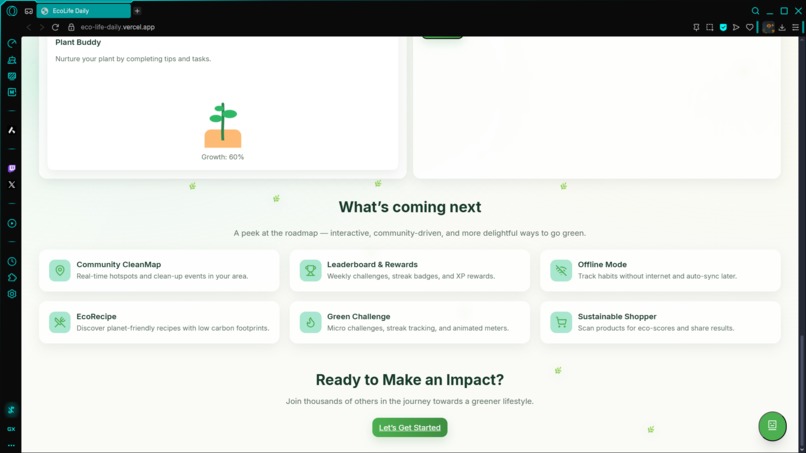 EcoLife Daily: AI Gamified Habit Tracker for Sustainability – screenshot 2