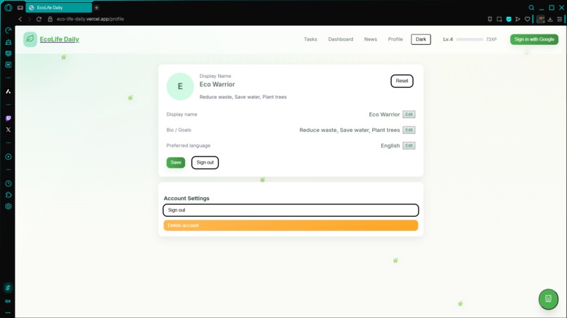 EcoLife Daily: AI Gamified Habit Tracker for Sustainability – screenshot 4