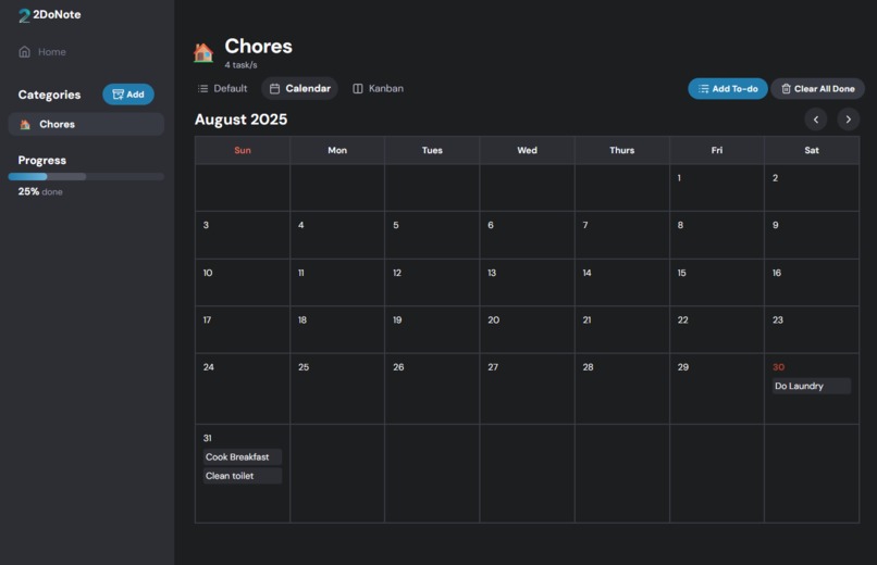2DoNote – screenshot 5
