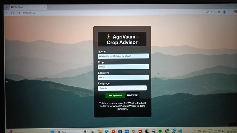 Agrivaani -Your AI-powered agricultural guide – screenshot 1
