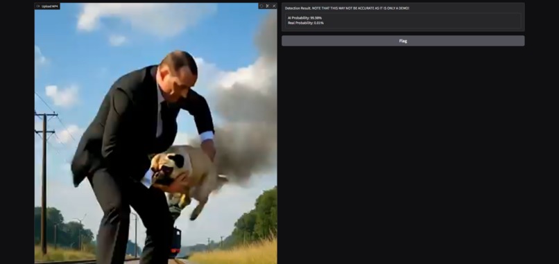 AI Video Detection WebApp – screenshot 2