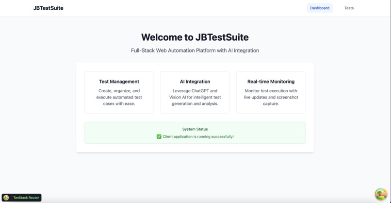 JBTestSuite – screenshot 1