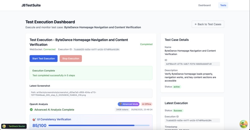 JBTestSuite – screenshot 3
