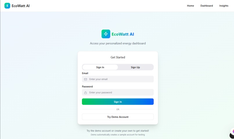 EcoWatt AI – screenshot 2