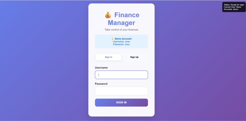 Finance Tracker – screenshot 3