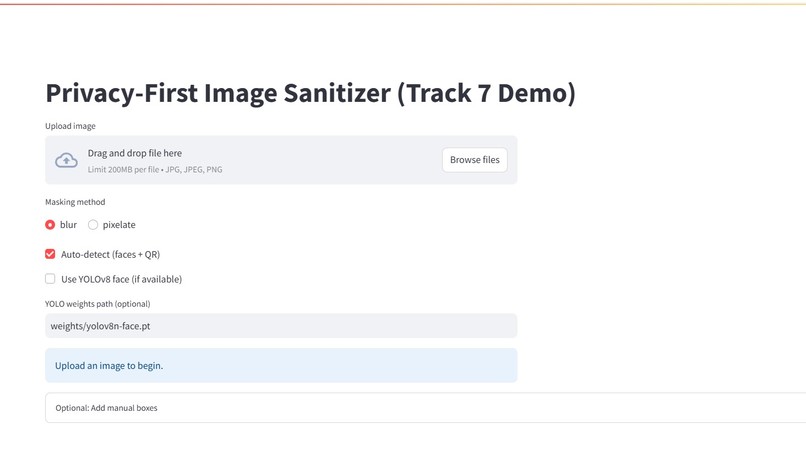 Privacy-First Image Sanitizer  – screenshot 1