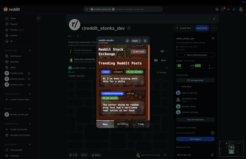 Reddit Stock Exchange – screenshot 3