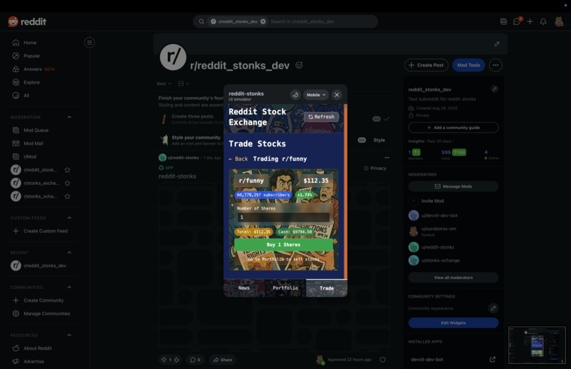 Reddit Stock Exchange – screenshot 4