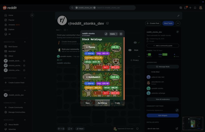 Reddit Stock Exchange – screenshot 5