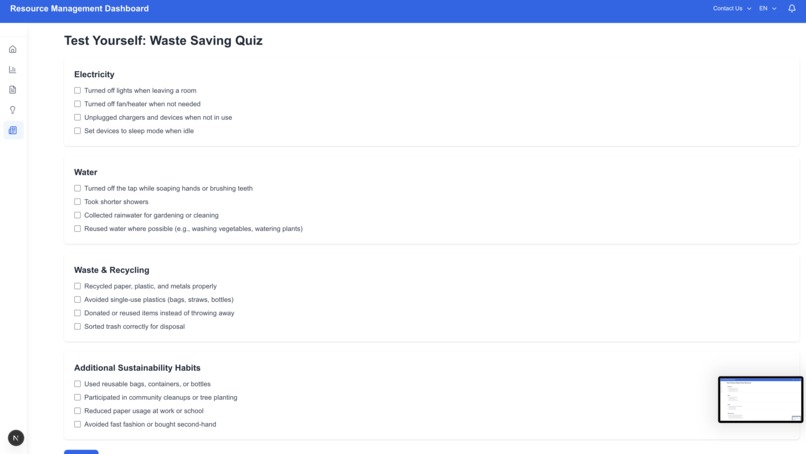 WasteWise - Resource Management Dashboard – screenshot 6