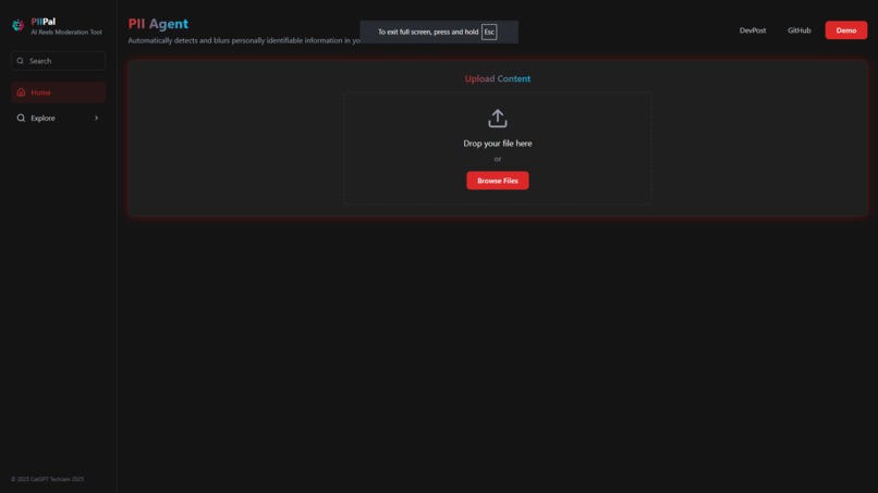 PIIPal – screenshot 1