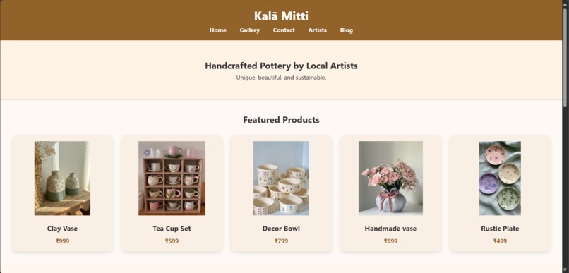 Kalā Mitti - Online Pottery Marketplace – screenshot 3